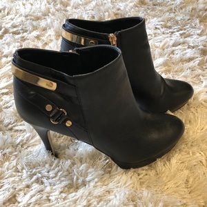 Marc Fisher Black Heeled Booties